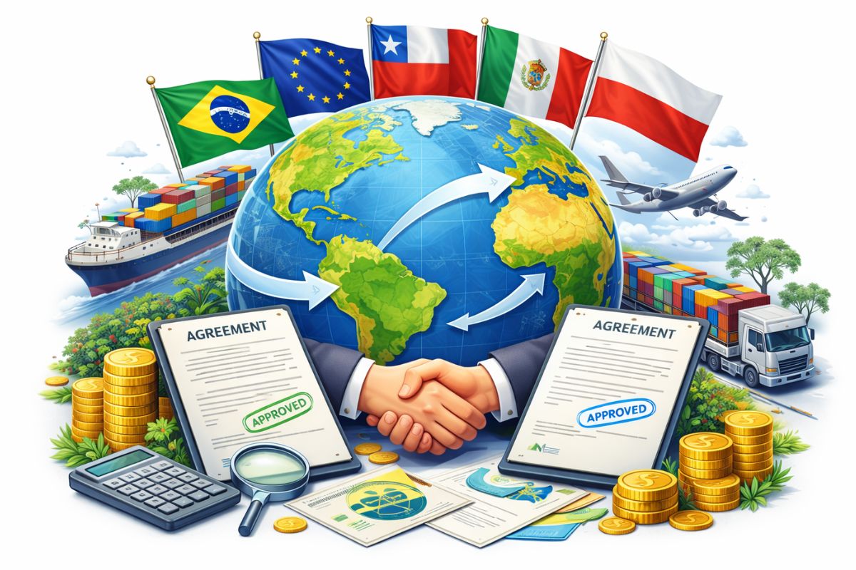 Governo promulga acordos comerciais com União Europeia e mais três países