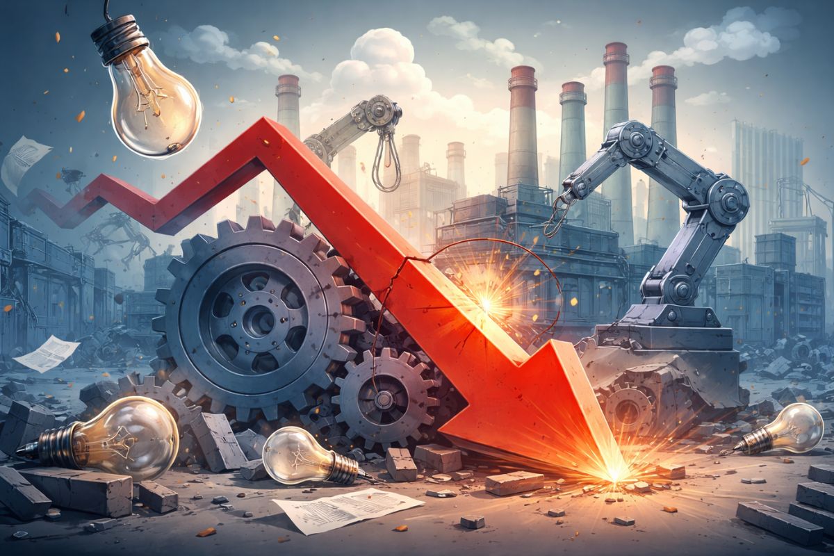 Queda da inovação na indústria em 2024 reflete baixa demanda e concentração em grandes empresas; veja os impactos na competitividade