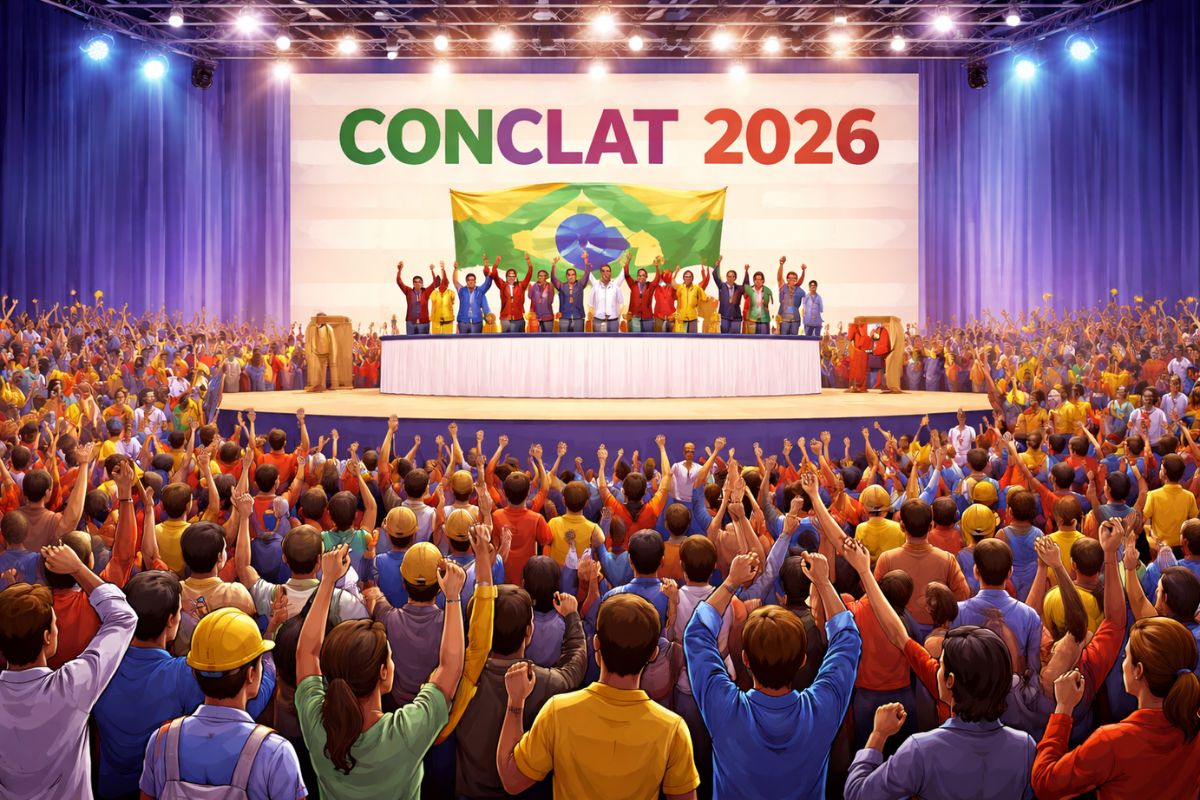 Conclat 2026 reúne centrais sindicais e marca novo ciclo de debates da classe trabalhadora no Brasil