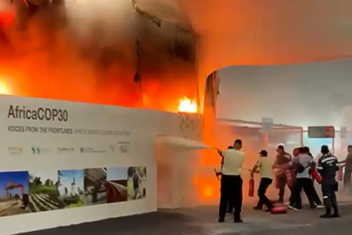 COP30: incêndio atinge um dos principais pavilhões da conferência