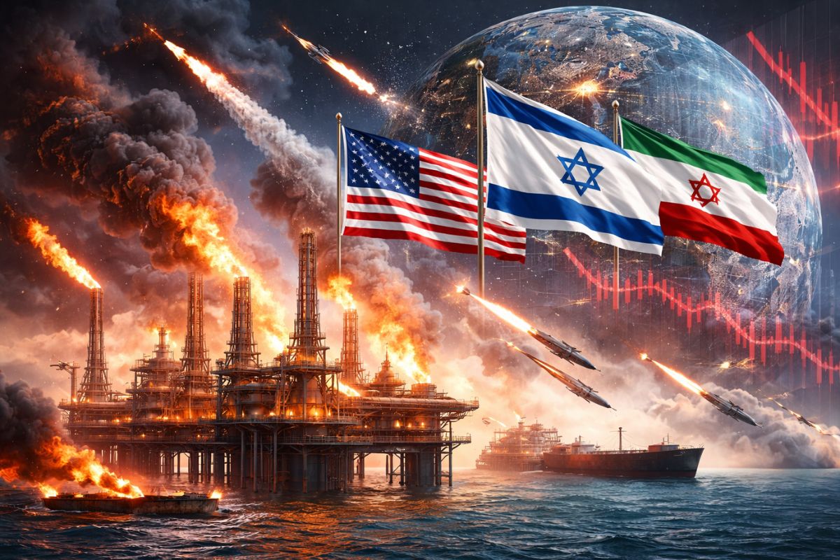 Ataques de EUA, Israel e Irã atingem produção de gás e ampliam risco de crise econômica global