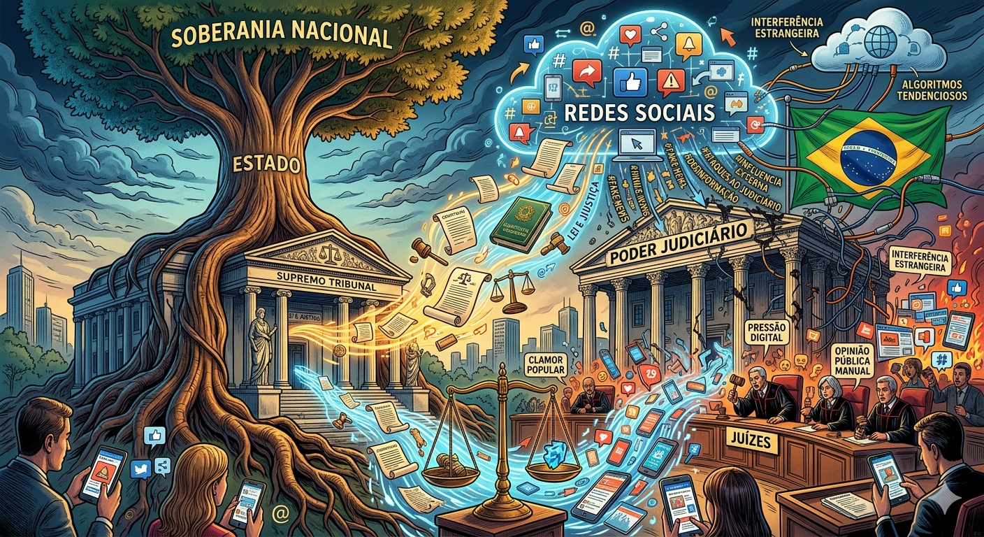 Inteligência Artificial e redes sociais afetam soberania estatal e atuação do Judiciário
