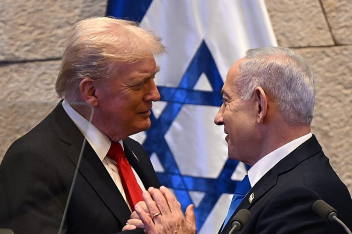 Discurso de Trump em Israel é interrompido por protestos de parlamentares de esquerda