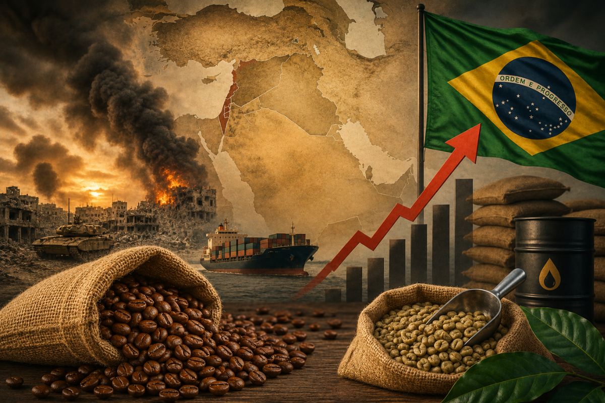 Conflito no Oriente Médio pesa no bolso de produtores de café do Brasil