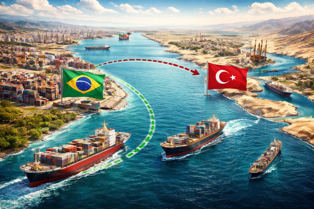 Brasil ajusta rota de exportação e usa Turquia para evitar gargalo no Estreito de Ormuz