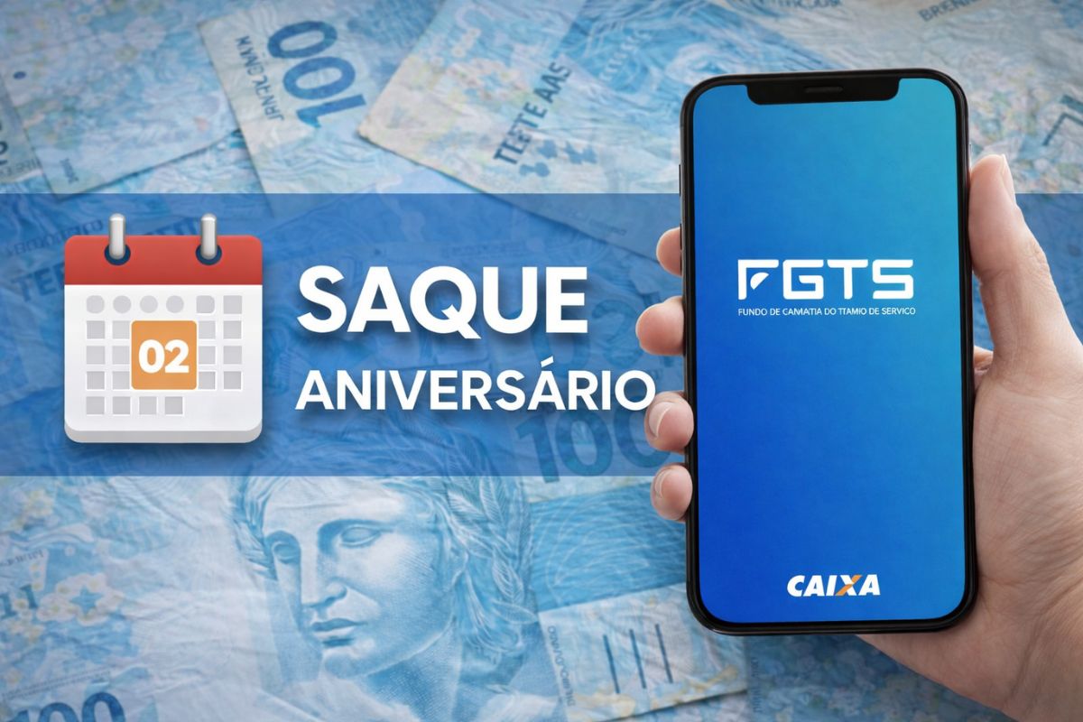 FGTS 2026: governo libera 2ª parcela do Saque-Aniversário nesta segunda (02); saiba quem recebe